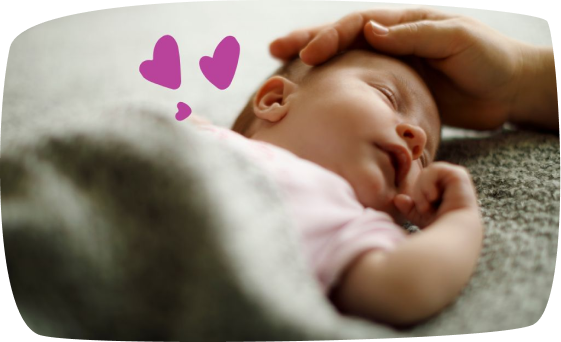 Bébé qui dort paisiblement
